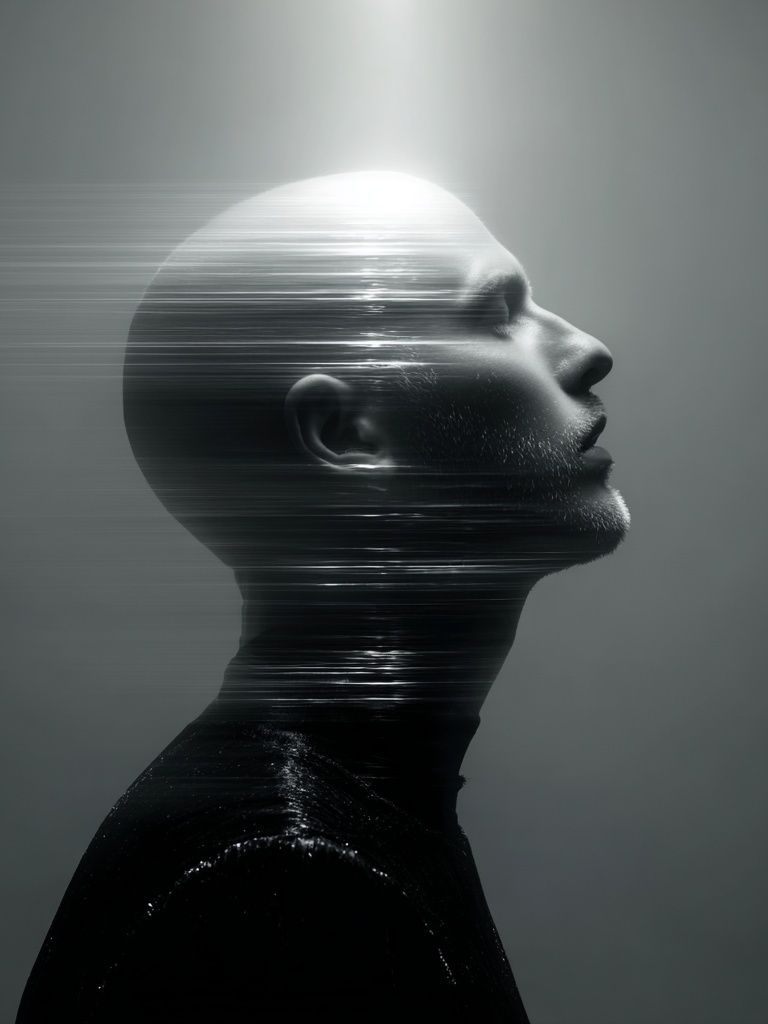 Ethereal Profile — Fine Art Print. poster — fine-art art