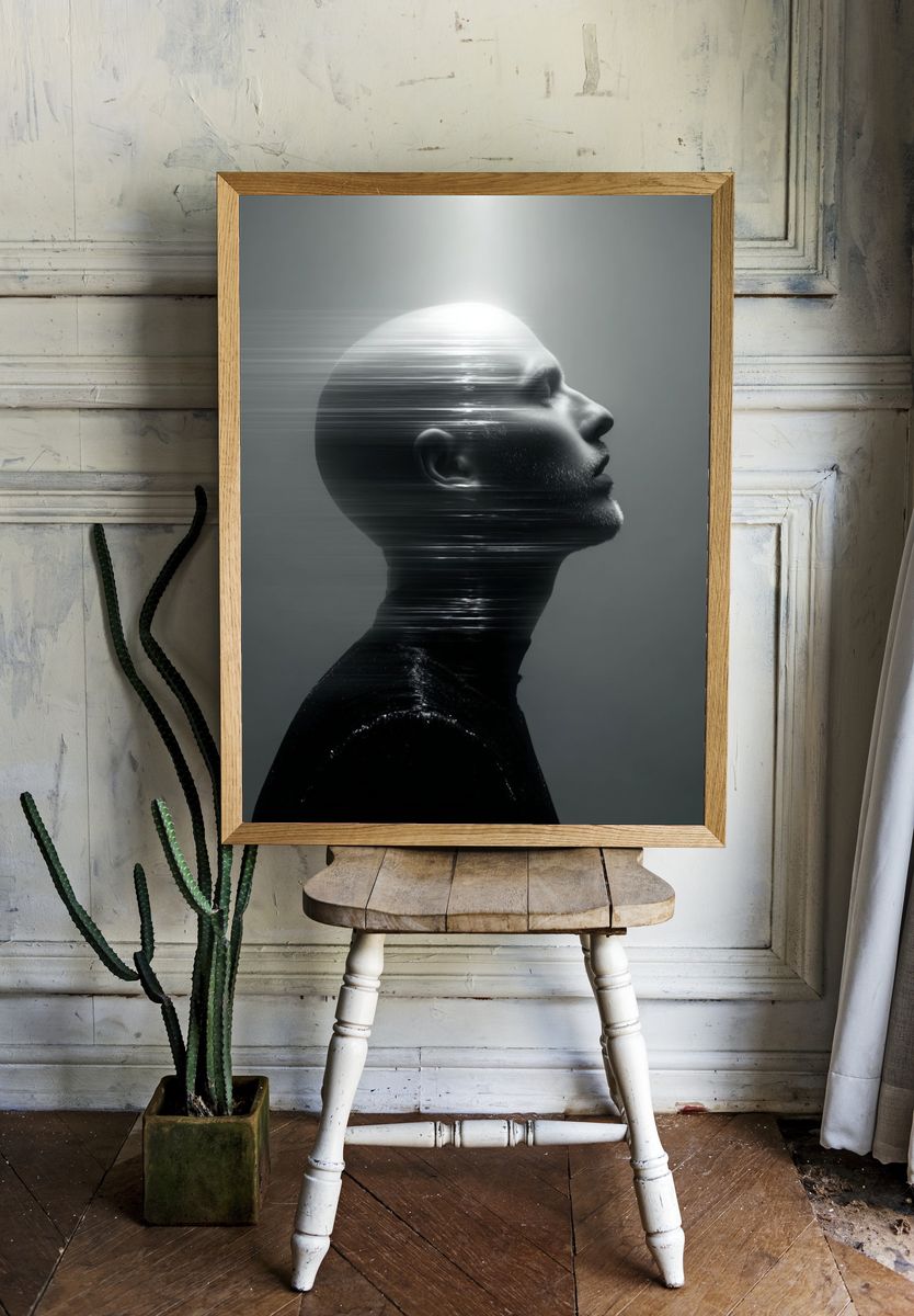 Ethereal Profile — Fine Art Print. — room view 1