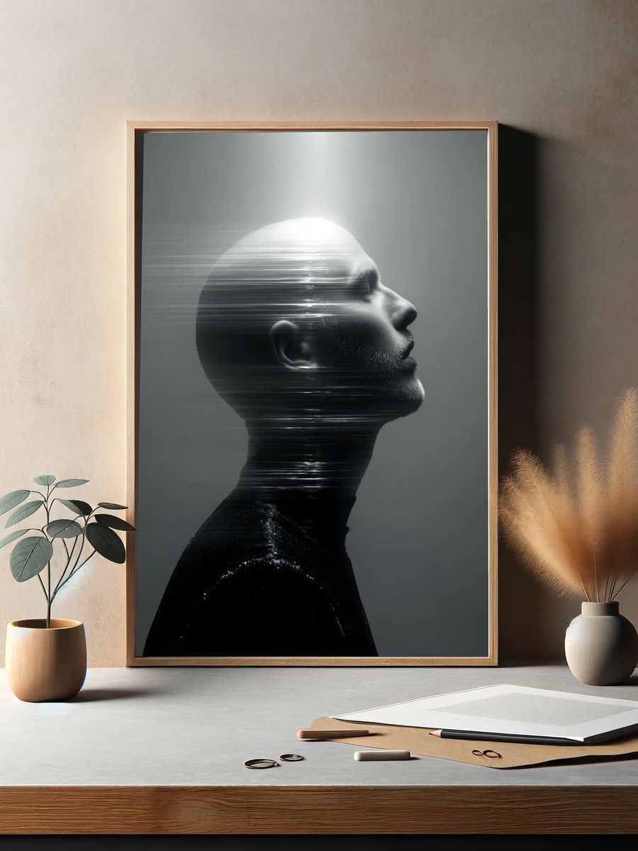 Ethereal Profile — Fine Art Print. — room view 2