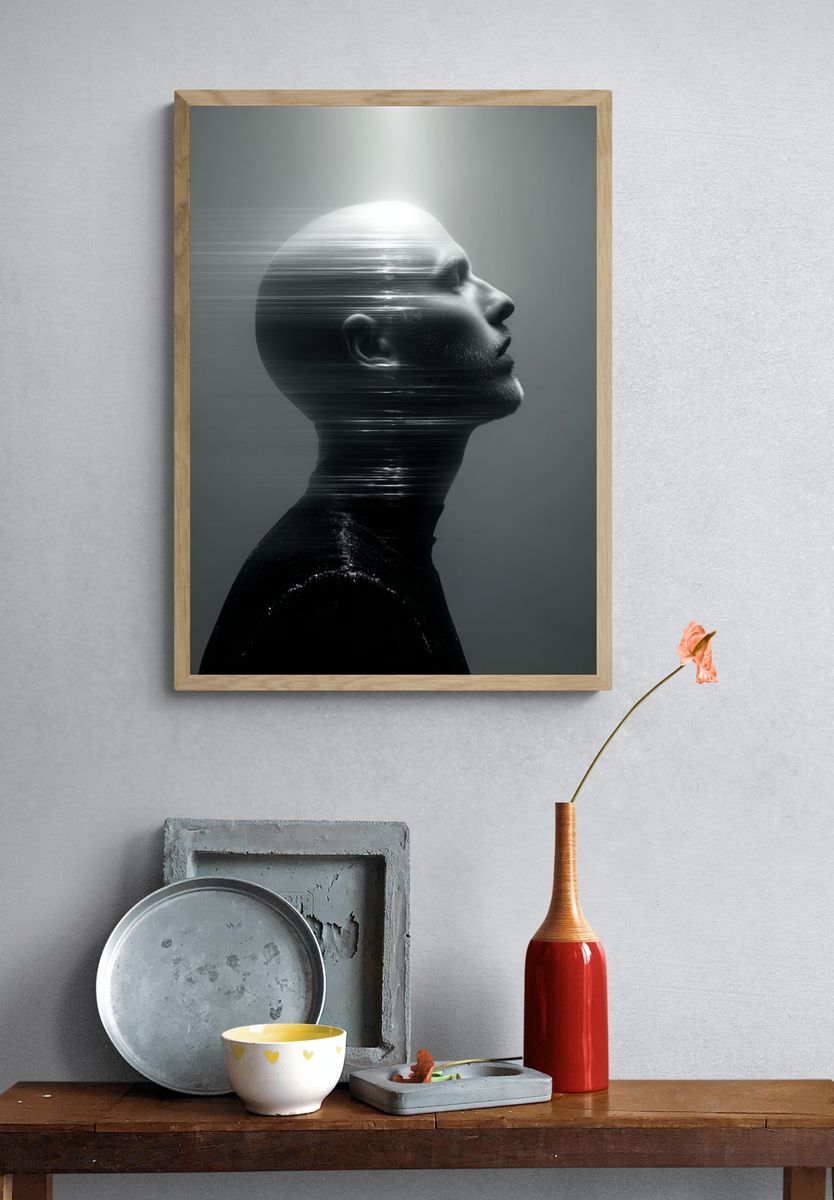 Ethereal Profile — Fine Art Print. — room view 3