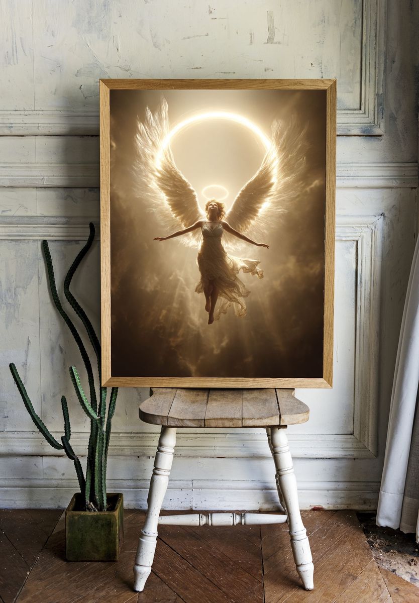 Celestial Angel — Fine Art Print. — room view 1