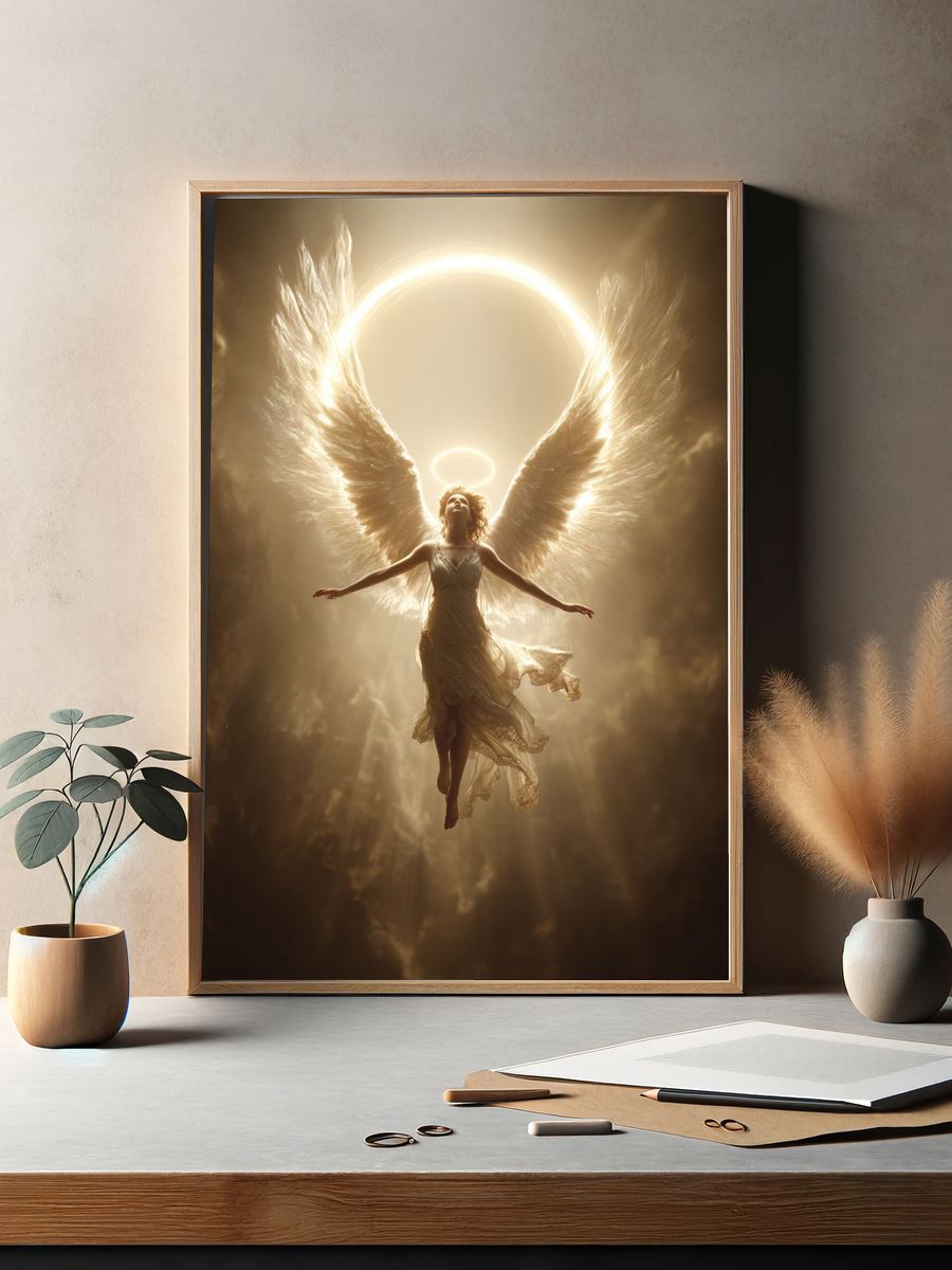 Celestial Angel — Fine Art Print. — room view 2