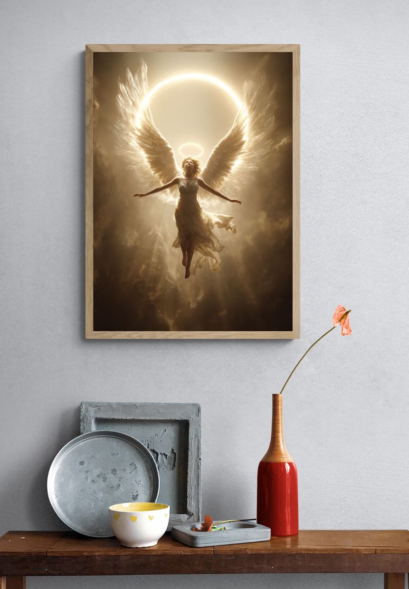 Celestial Angel — Fine Art Print. — room view 3