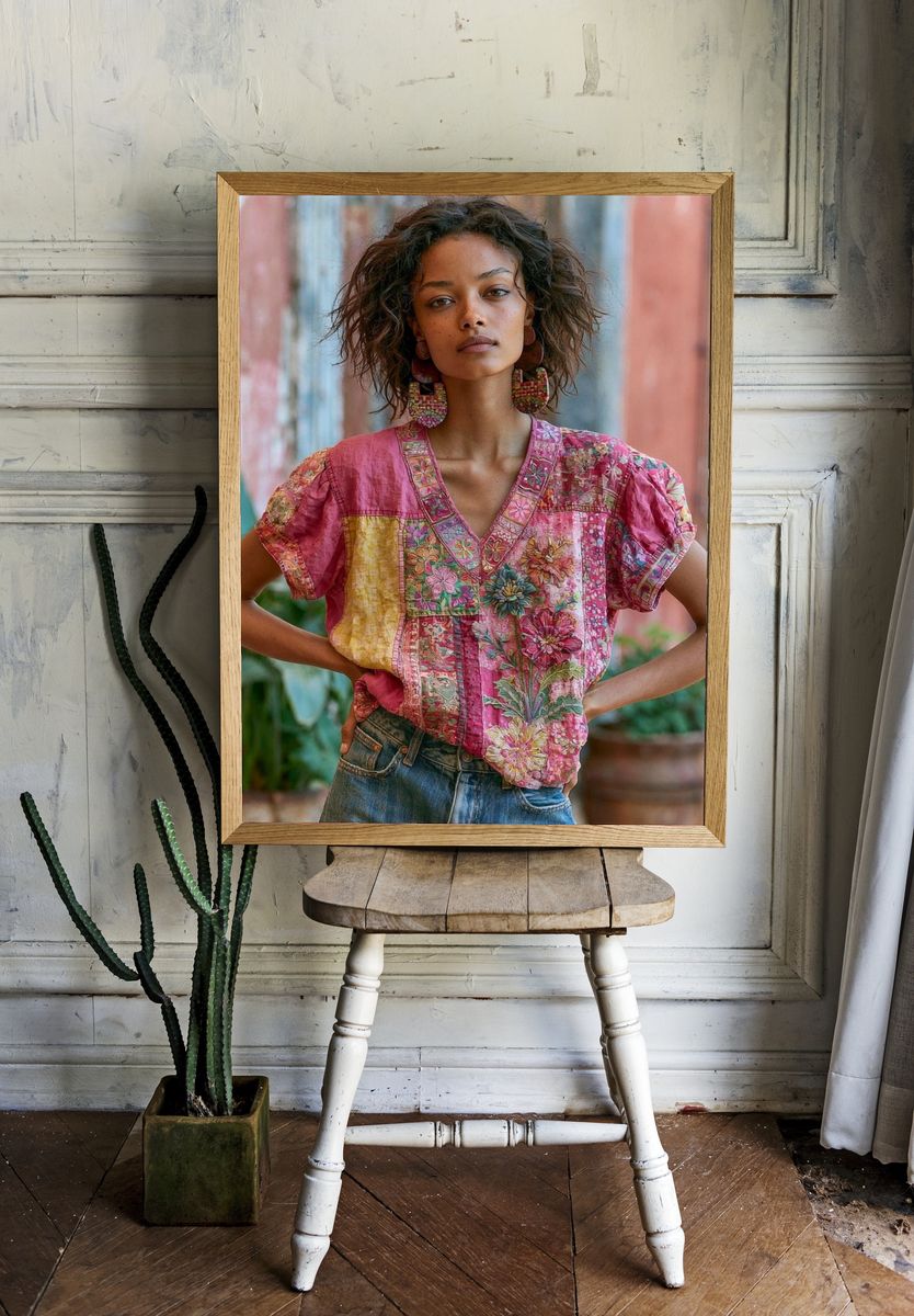 Boho Fashion Portrait Poster. room preview