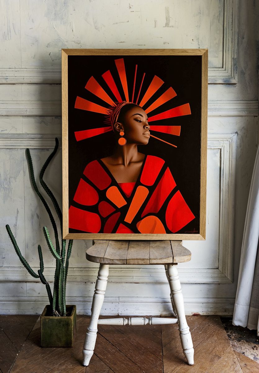 Radiant Woman — Fine Art Print. — room view 1