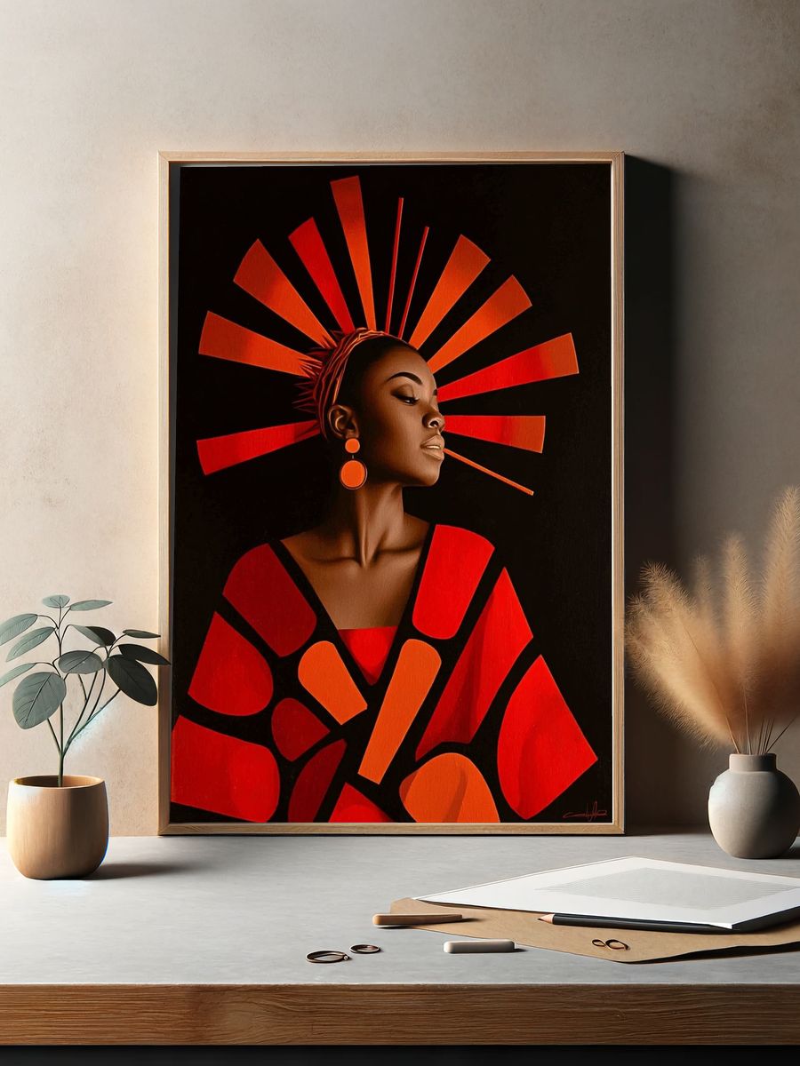 Radiant Woman — Fine Art Print. — room view 2