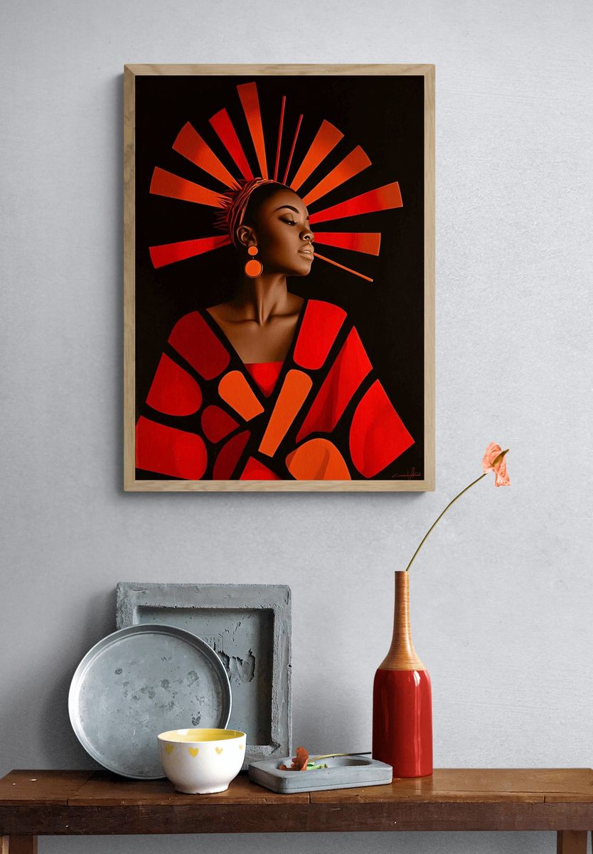 Radiant Woman — Fine Art Print. — room view 3