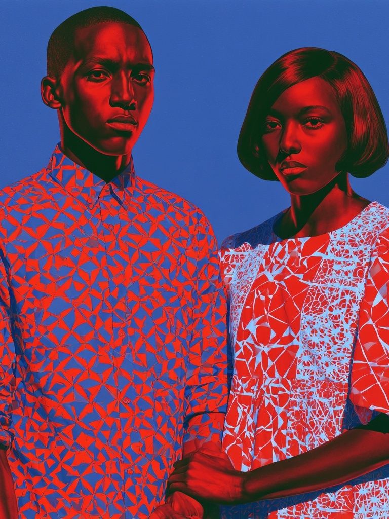 Pop Art Portrait Duo Poster. poster — fine-art art