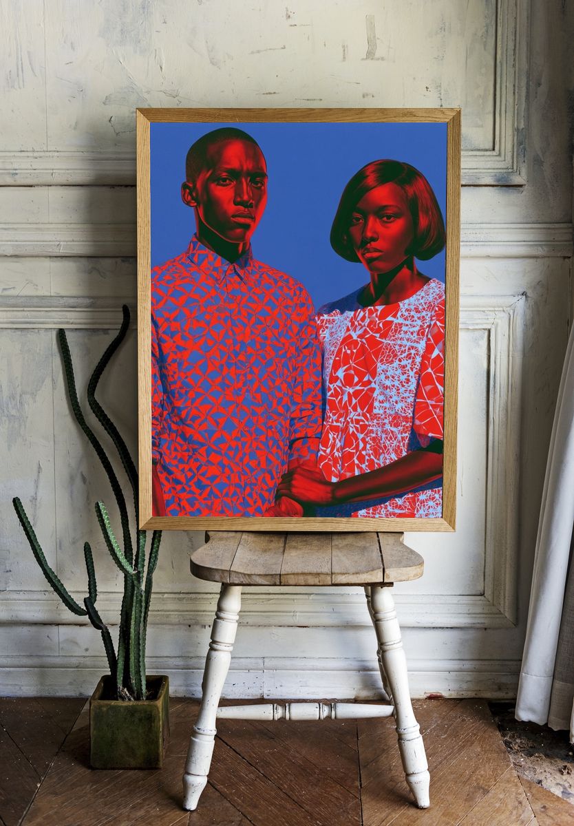 Pop Art Portrait Duo Poster. — room view 1
