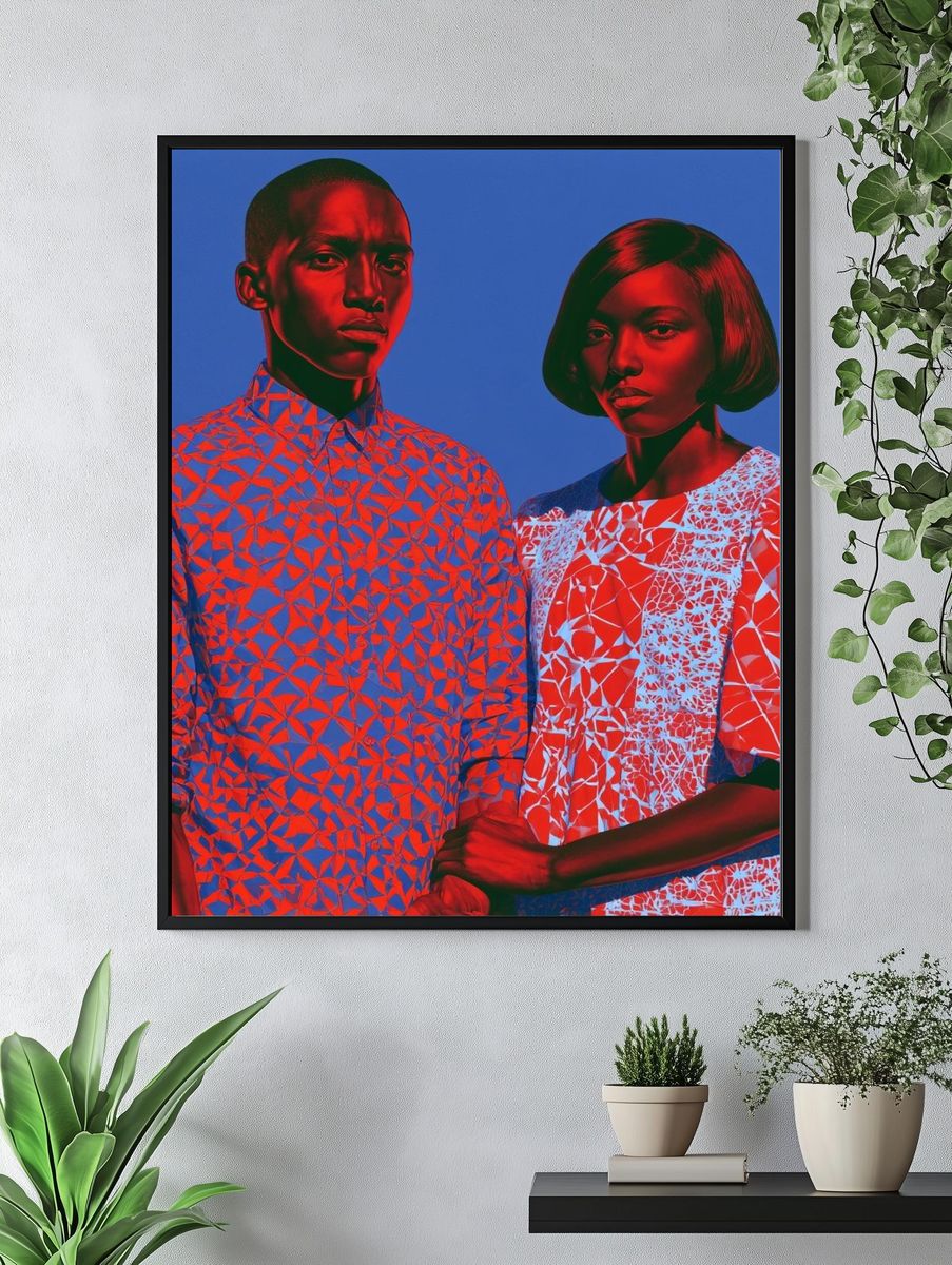 Pop Art Portrait Duo Poster. — room view 4