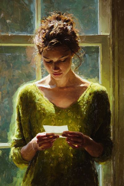 Woman by Window Fine-Art Print.