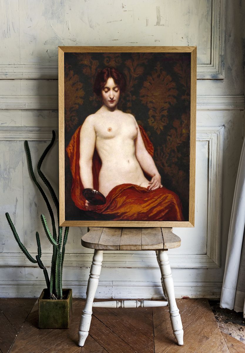 Naked woman showing her breasts. — room view 1