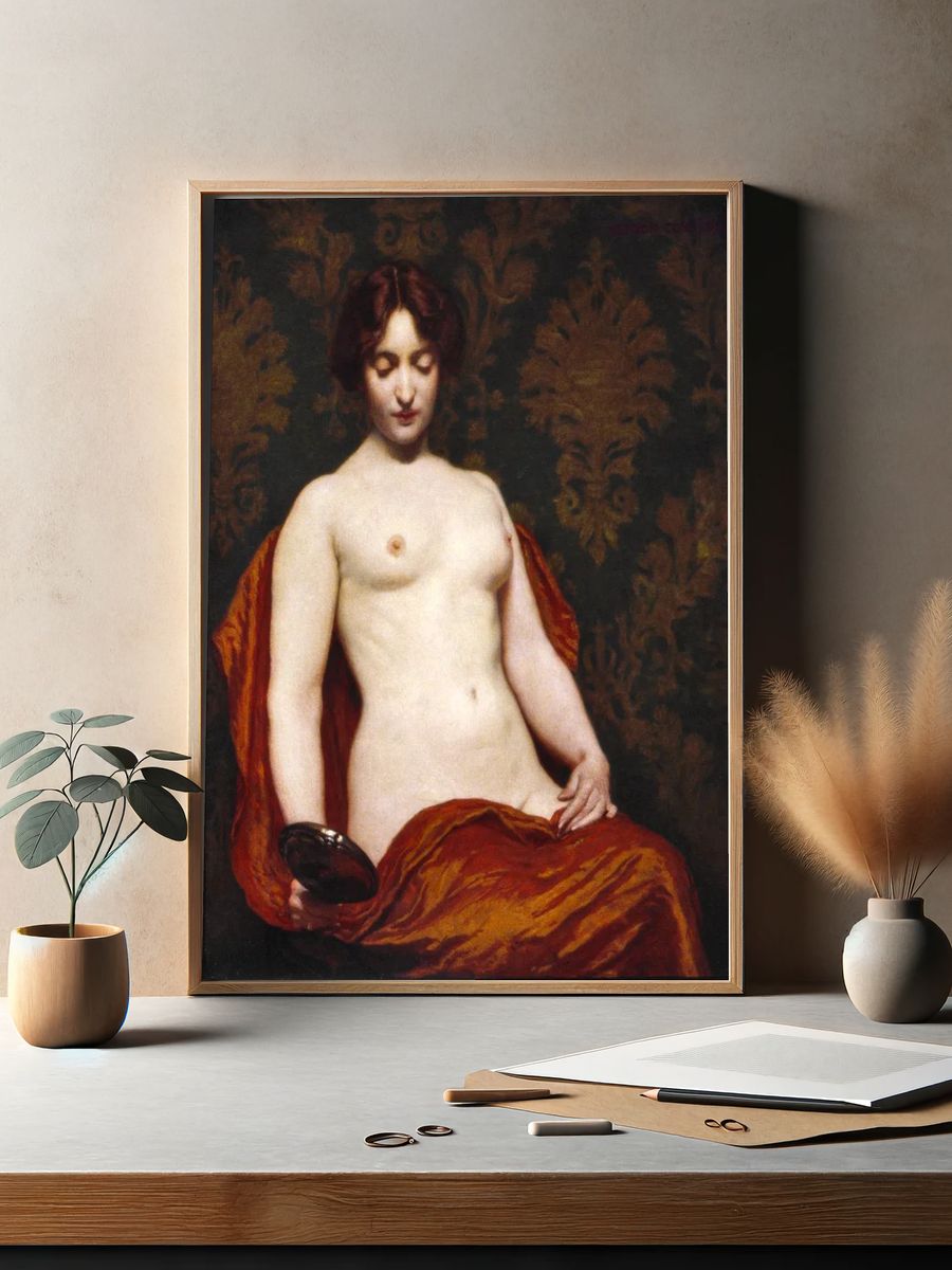 Naked woman showing her breasts. — room view 2