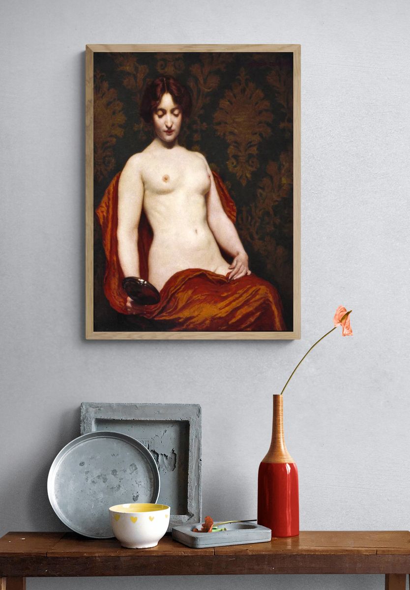 Naked woman showing her breasts. — room view 3