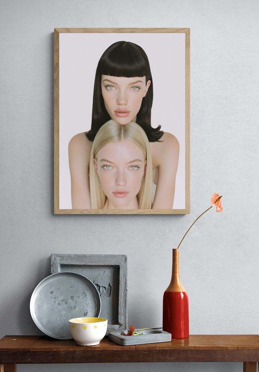 Dual Portrait — Fashion Print. — room view 3