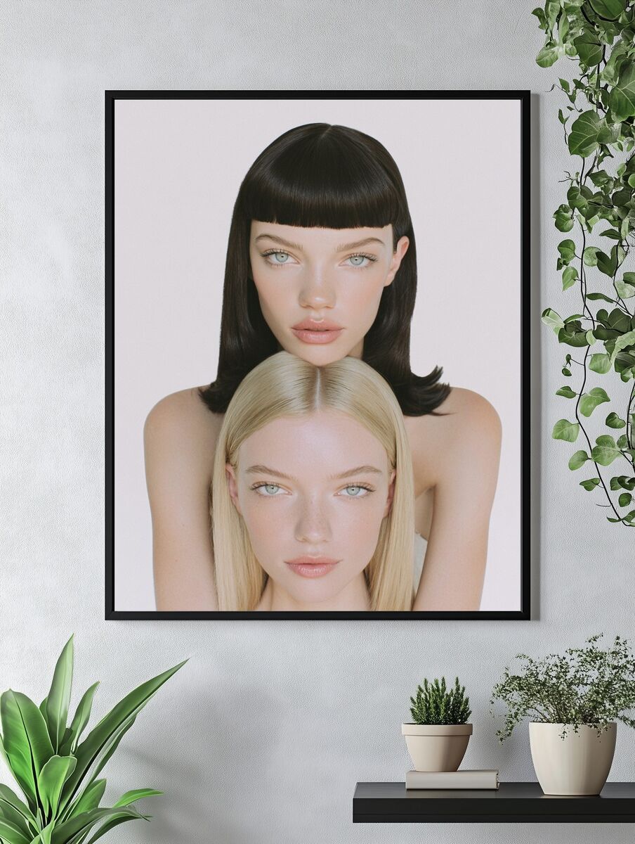 Dual Portrait — Fashion Print. — room view 4