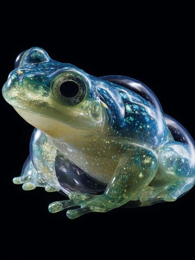 Glowing Frog — Fine Art Print. poster print