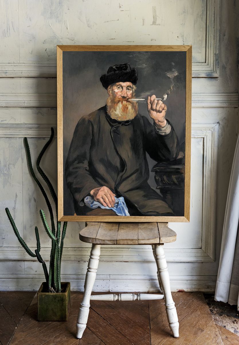 Smoker (1866) painting high resolution. — room view 1