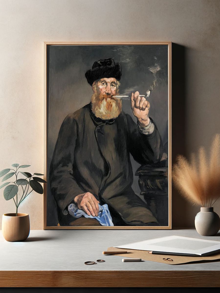 Smoker (1866) painting high resolution. — room view 2