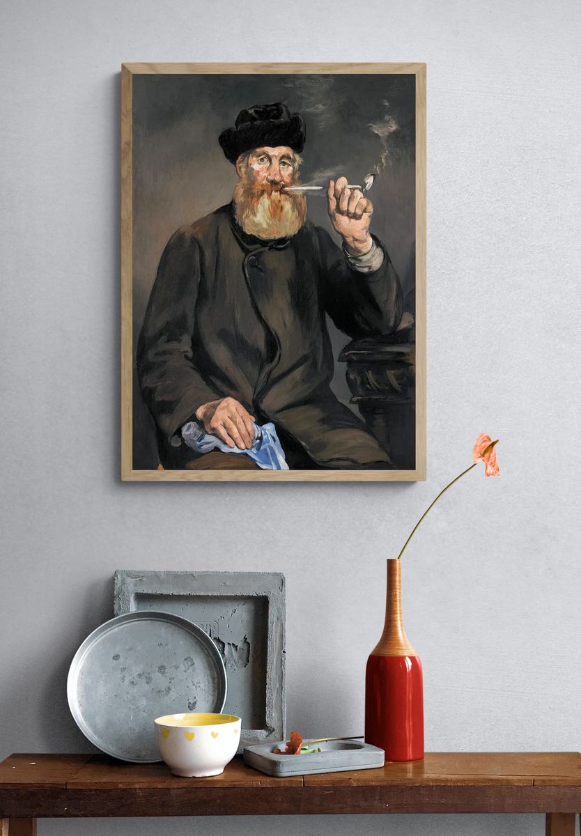 Smoker (1866) painting high resolution. — room view 3