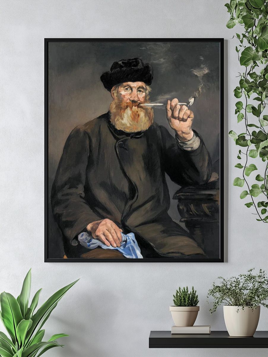 Smoker (1866) painting high resolution. — room view 4