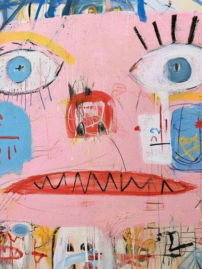 Abstract Face Expressionism Poster.