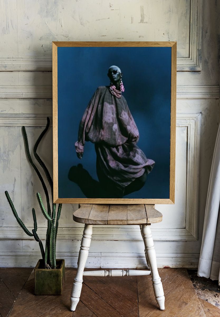 Avant-Garde Fashion Portrait Poster. — room view 1