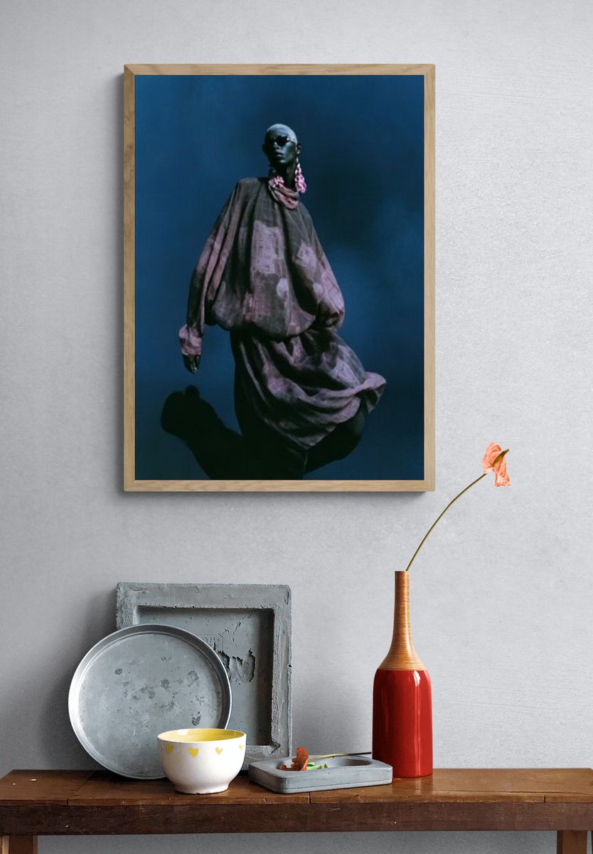 Avant-Garde Fashion Portrait Poster. — room view 3