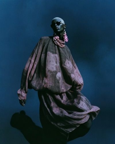 Avant-Garde Fashion Portrait Poster. poster