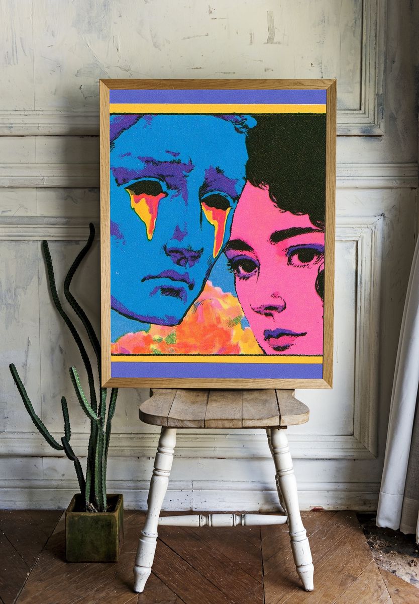 Pop Art Faces Poster. room preview
