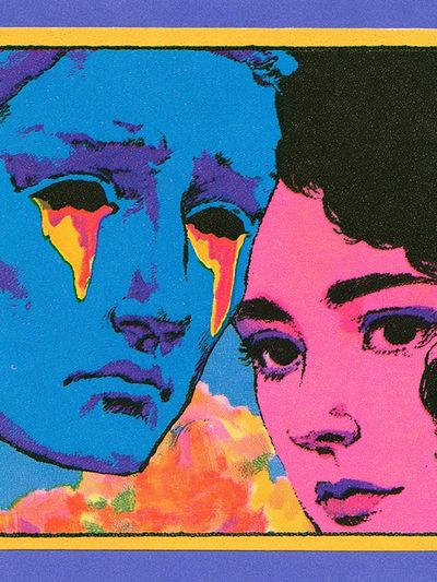 Pop Art Faces Poster. poster