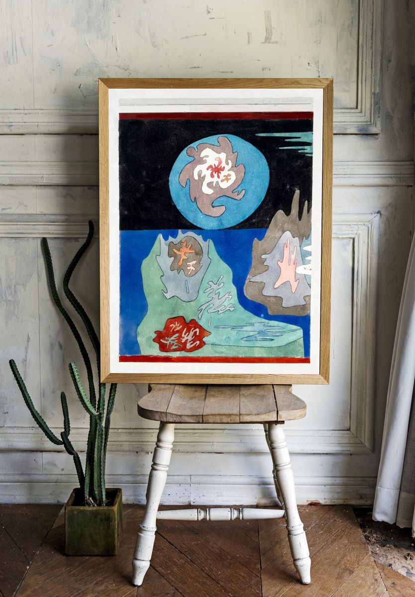 Abstract Landscape — Fine Art Print. — room view 1