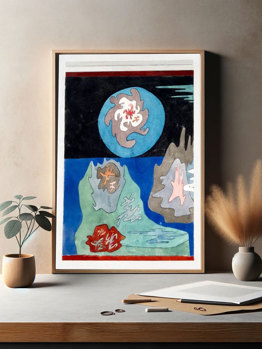 Abstract Landscape — Fine Art Print. — room view 2