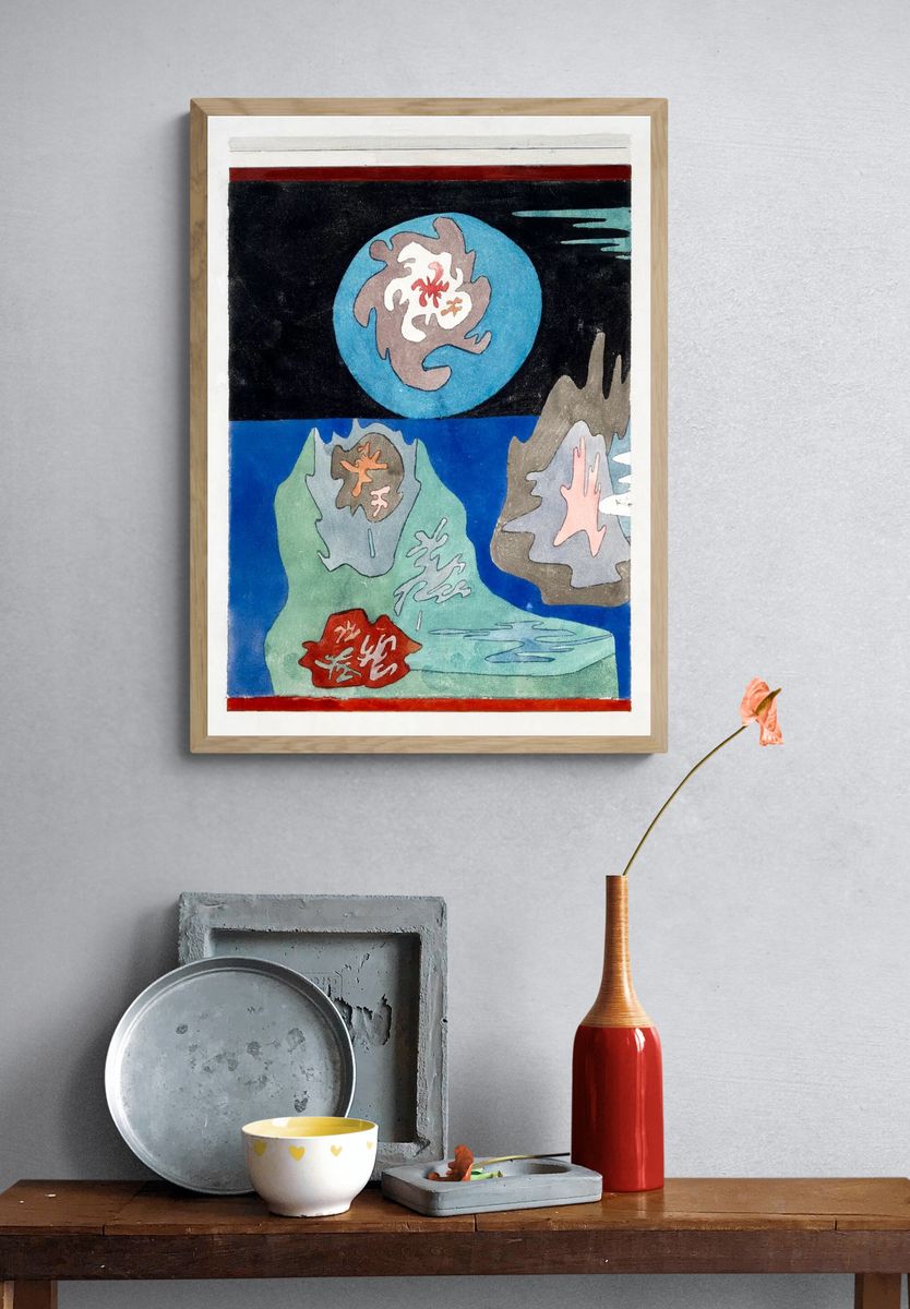 Abstract Landscape — Fine Art Print. — room view 3