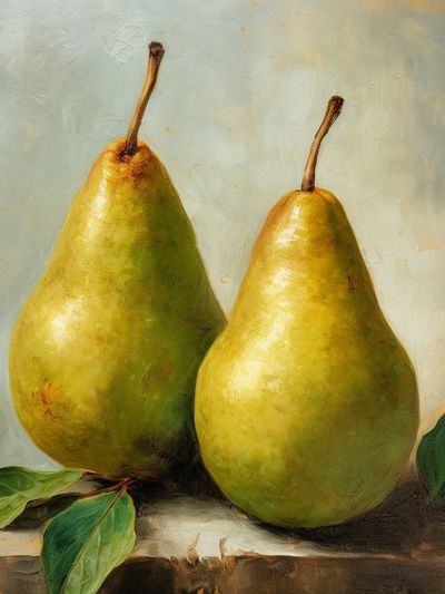 Pear Still Life Fine-Art Poster. poster