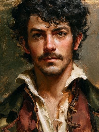 Brooding Portrait Fine-Art Poster. poster
