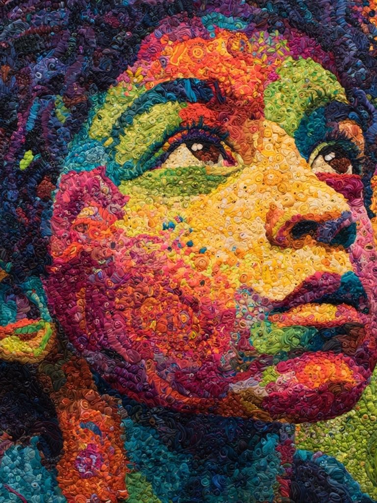 Colorful Portrait — Fine Art Print. poster detail