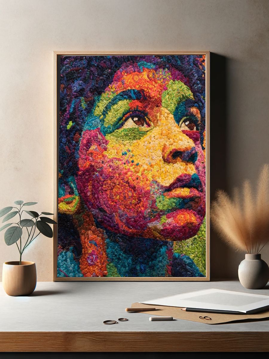 Colorful Portrait — Fine Art Print. — room view 2