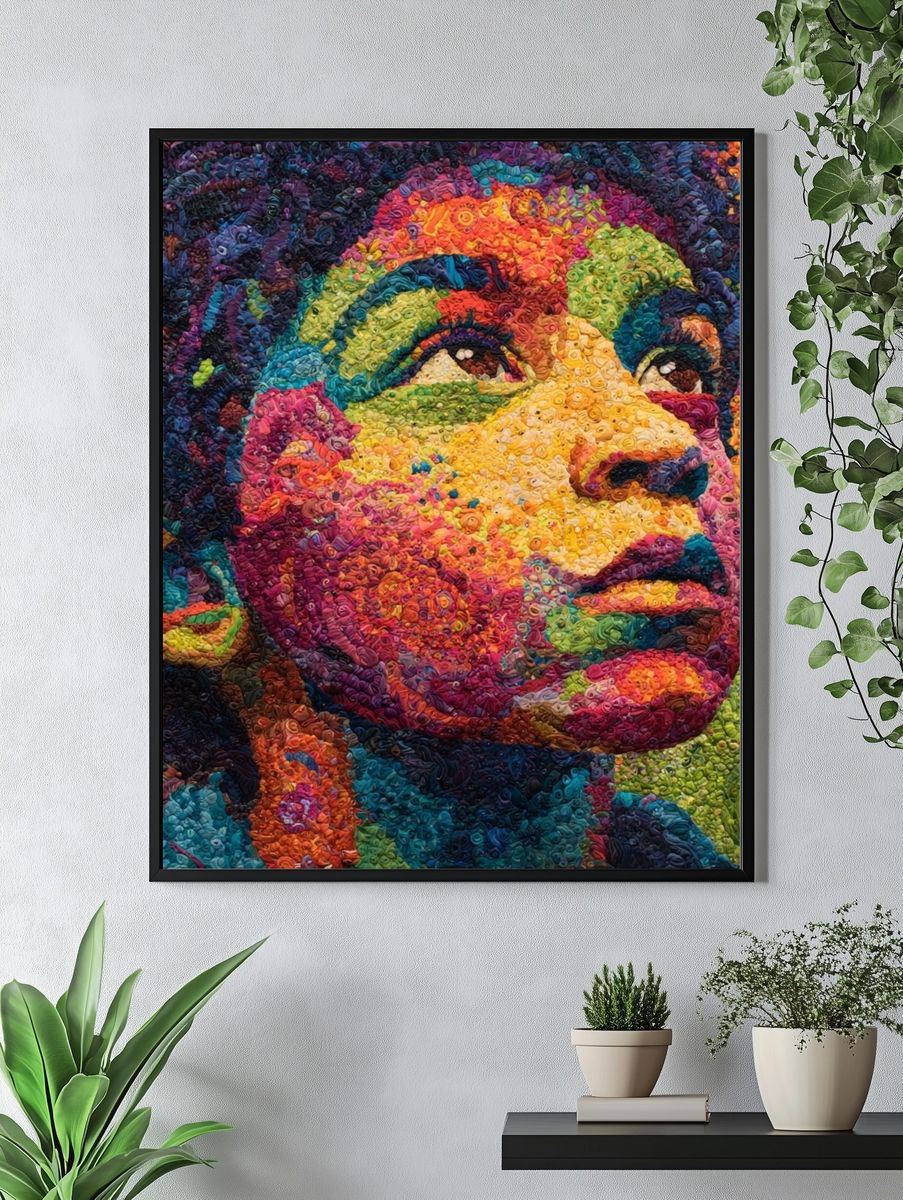 Colorful Portrait — Fine Art Print. — room view 4