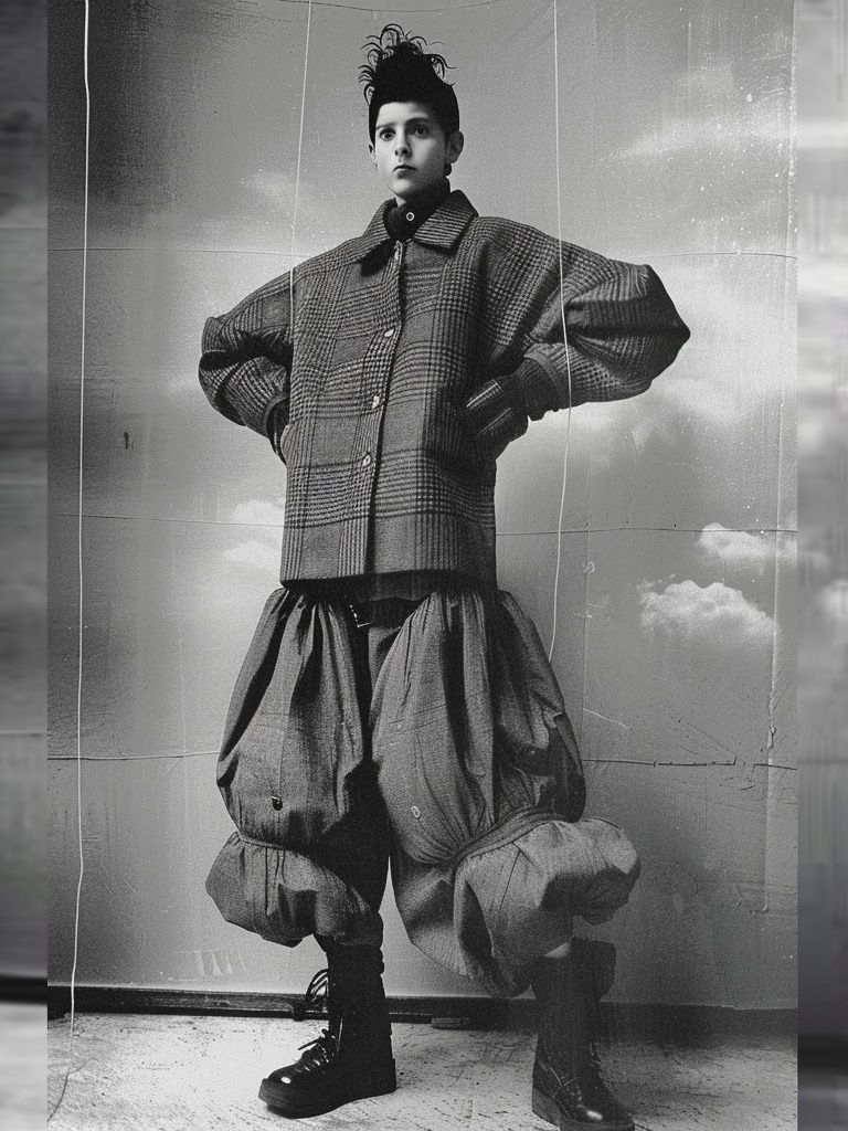 Avant-Garde Fashion Portrait Poster. poster detail
