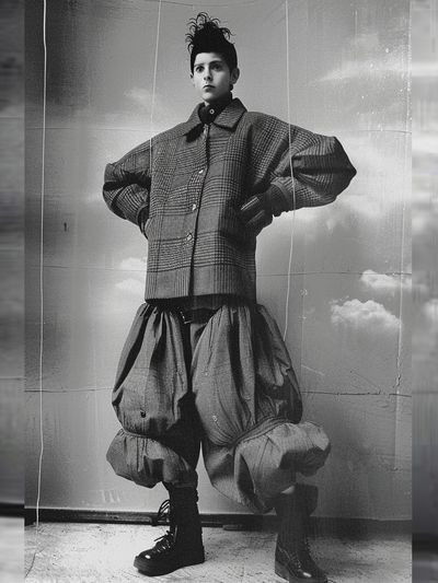 Avant-Garde Fashion Portrait Poster.