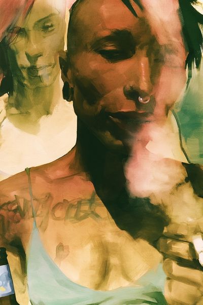 Abstract Portrait Fine-Art Poster.