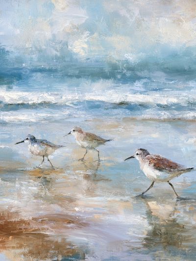 Shoreline Sandpipers — Fine-Art Print.
