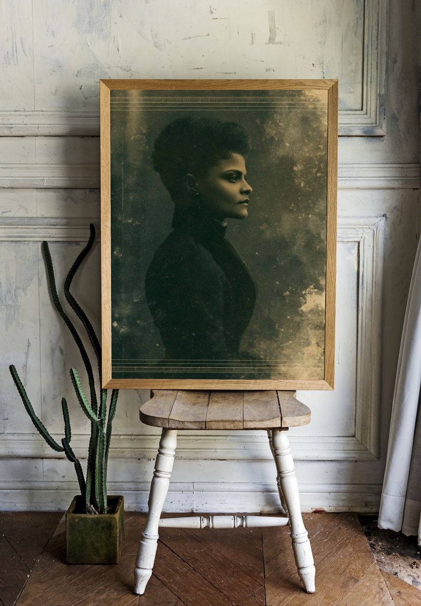 Art Deco Portrait Poster. — room view 1