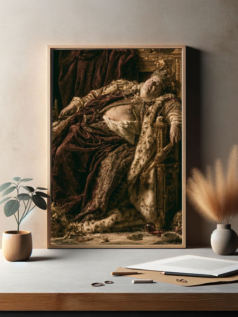Sleeping Monarch Fine-Art Print. — room view 2