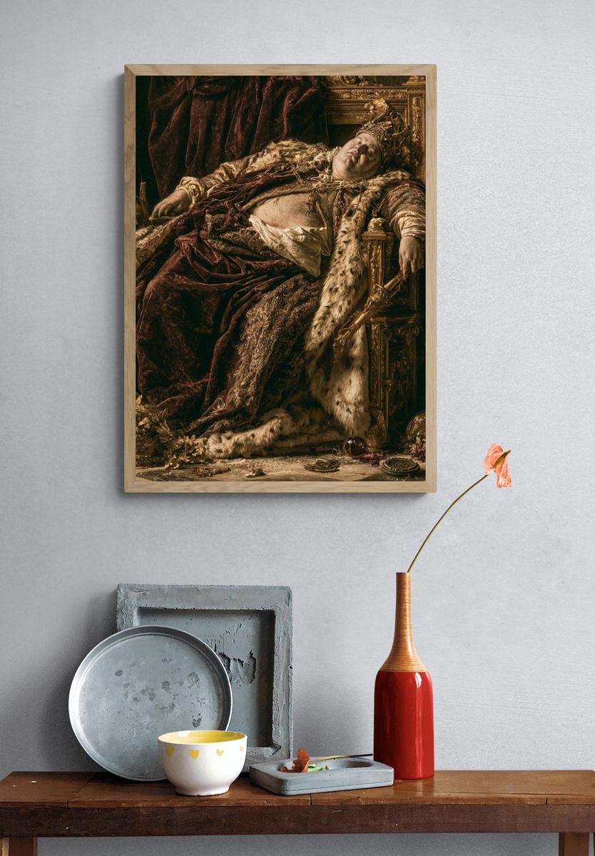 Sleeping Monarch Fine-Art Print. — room view 3