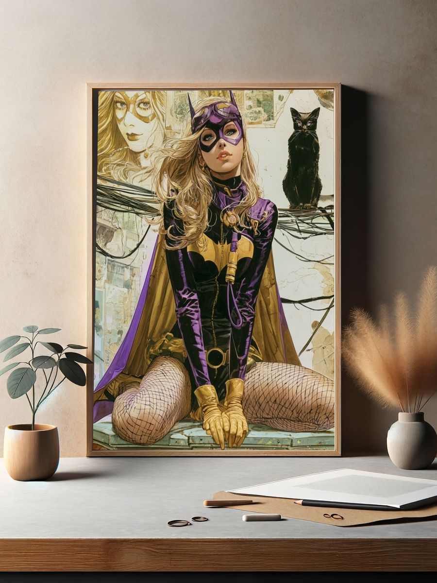 Batgirl Pop-Art Poster. — room view 2