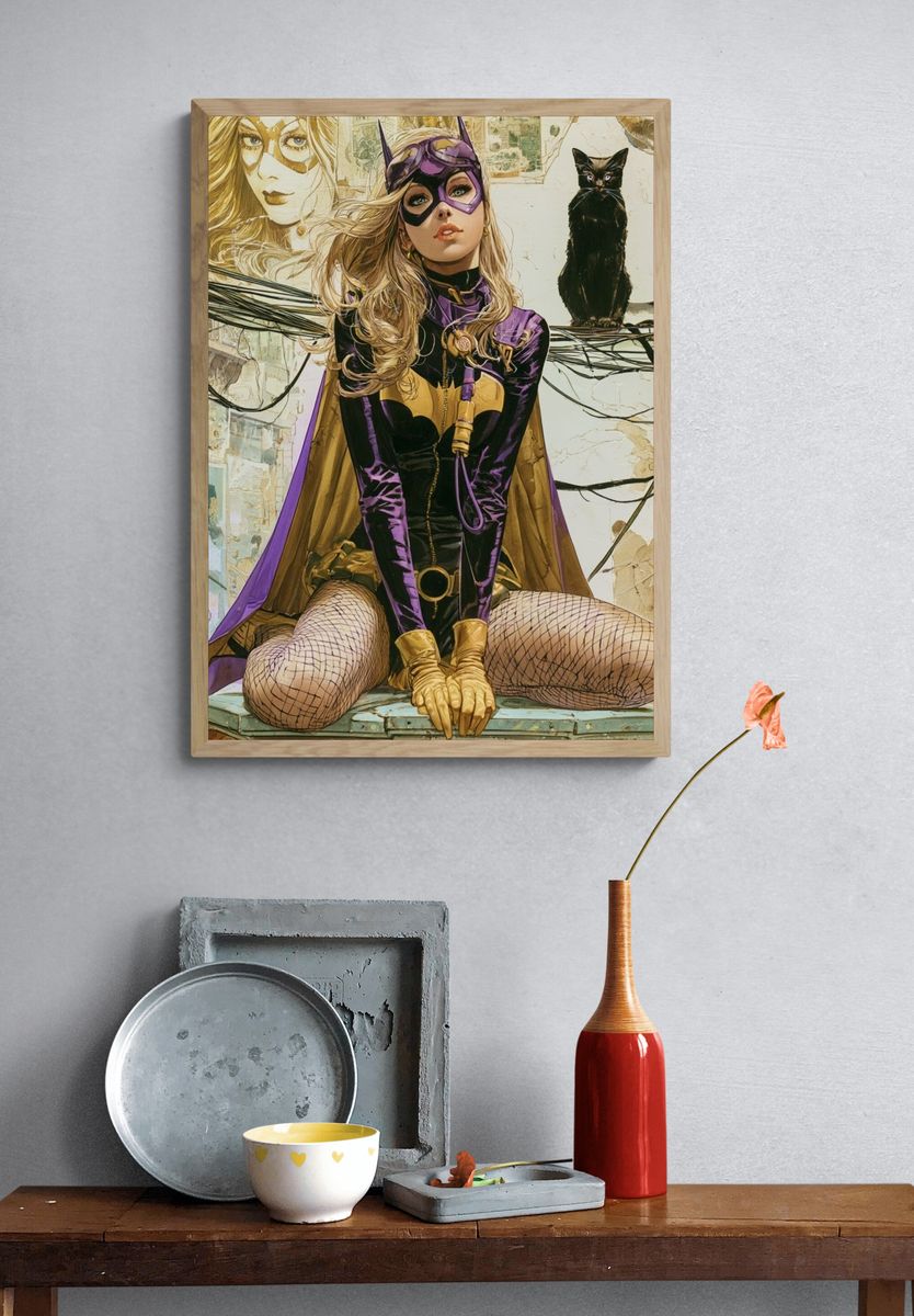 Batgirl Pop-Art Poster. — room view 3