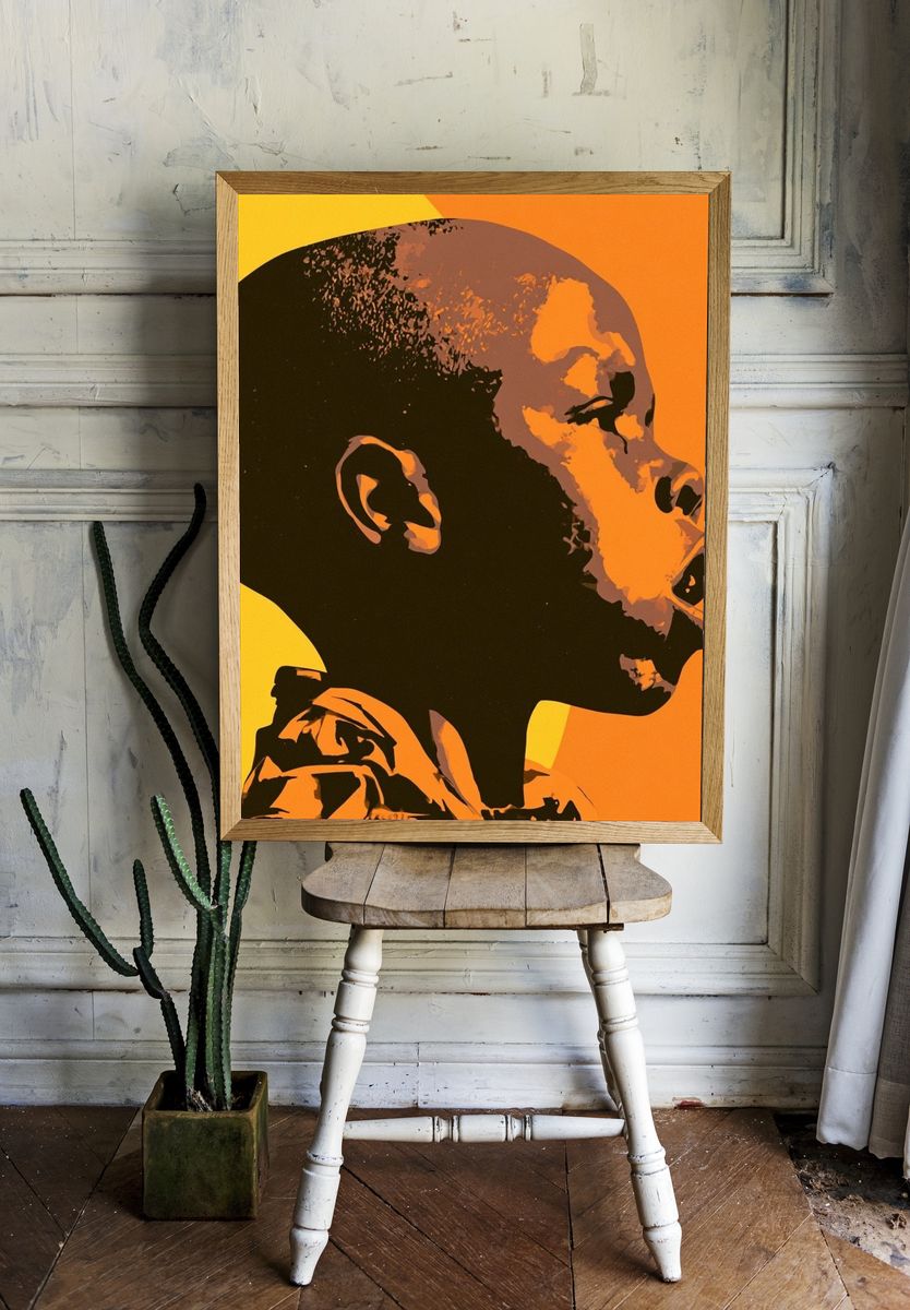 Abstract Portrait Pop-Art Poster. room preview