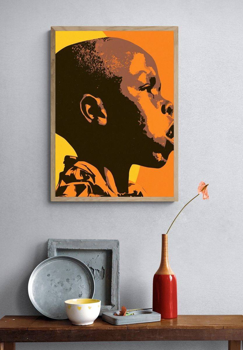 Abstract Portrait Pop-Art Poster. — room view 3